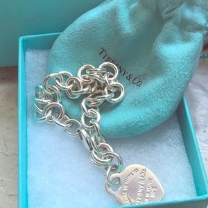 Tiffany & Co Heart Charm Bracelet